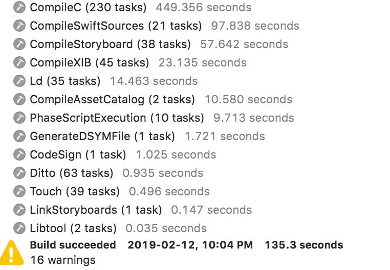 Understanding Xcode build time summary - Stack Overflow Understanding Xcode build time summary - Stack Overflow