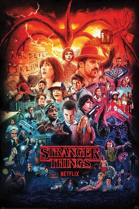 Poster Stranger Things - Seasons | Wall Art | 3+1 FREE | UKposters
