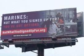 Know-Your-Rights billboards for Occupied Cities by Win Without War
