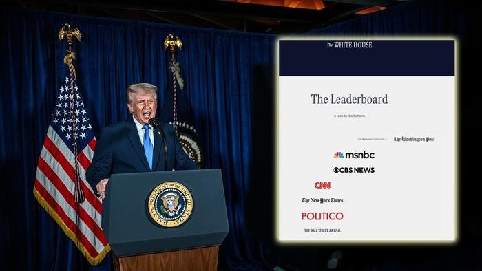 Race To The Bottom: White House Launches 'Media Offenders' Leaderboard