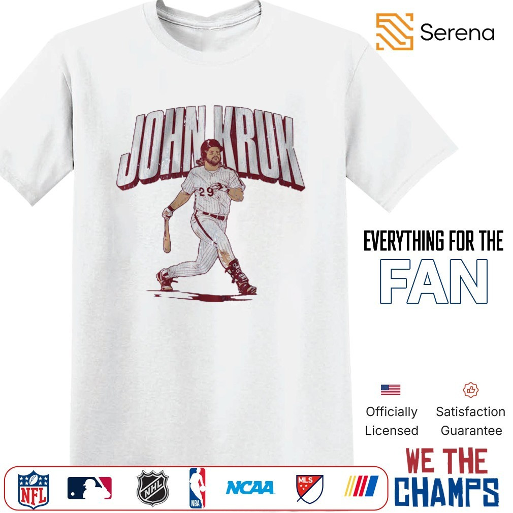 Philadelphia Phillies John Kruk slugger swing shirt