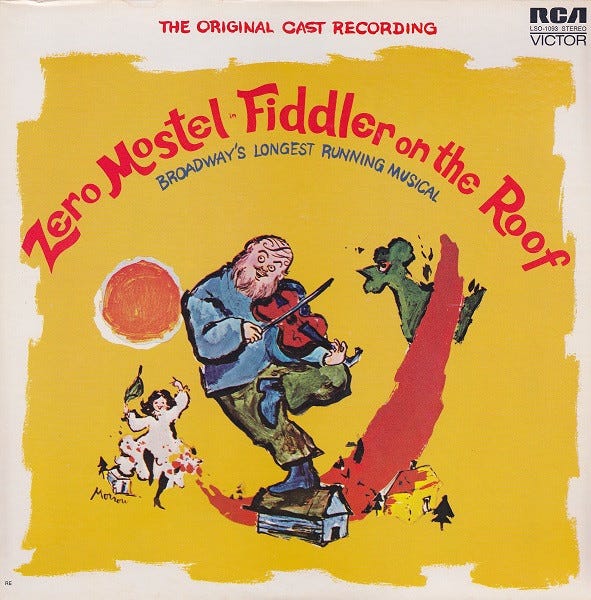 Zero Mostel In Fiddler On The Roof (The Original Broadway Cast ...