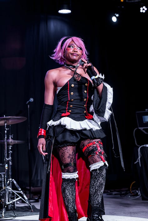 Korri Darkheart performing live.