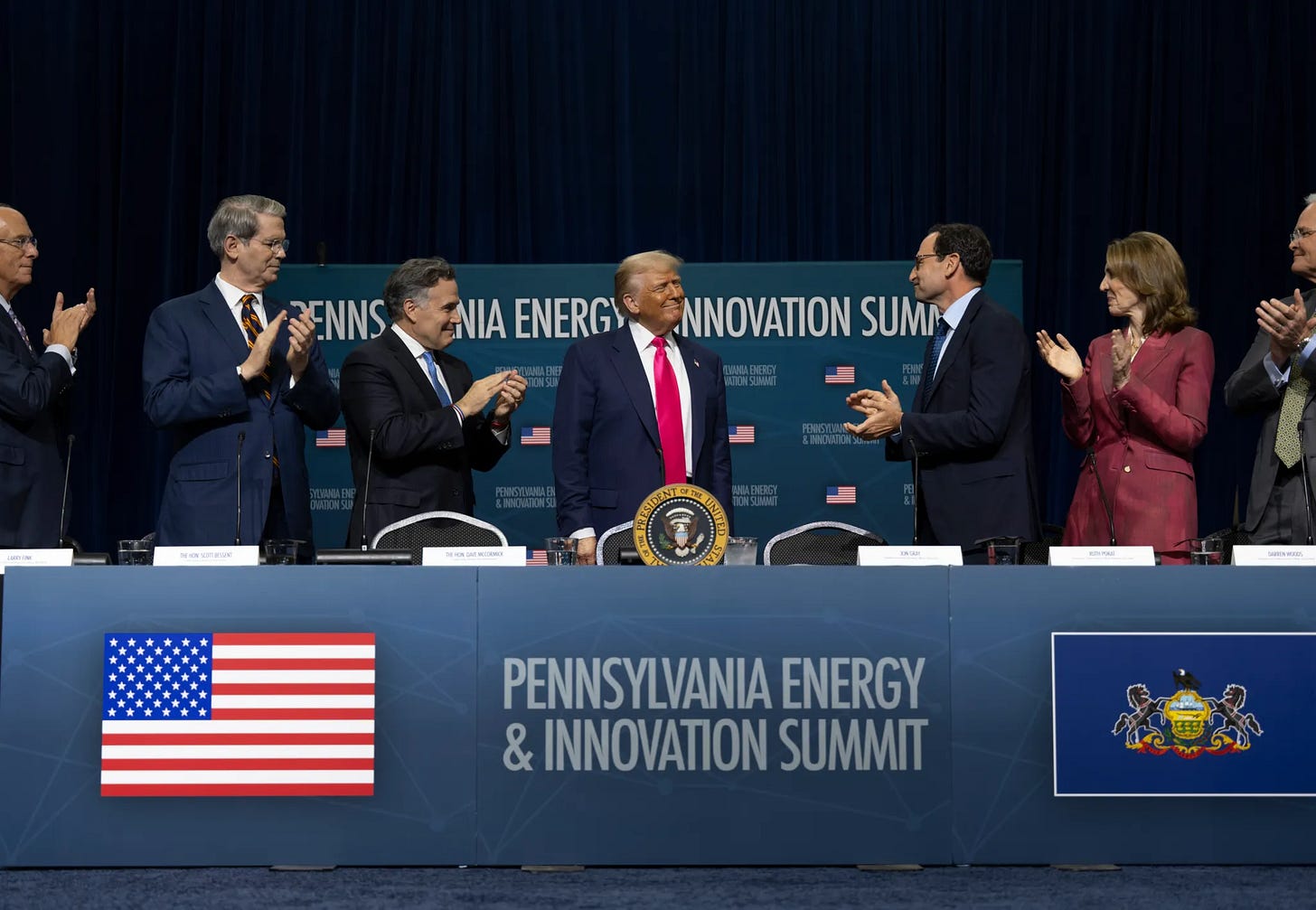 President Trump, Senator McCormick and CEO's at the July 15th Energy and Innovation Summit 
