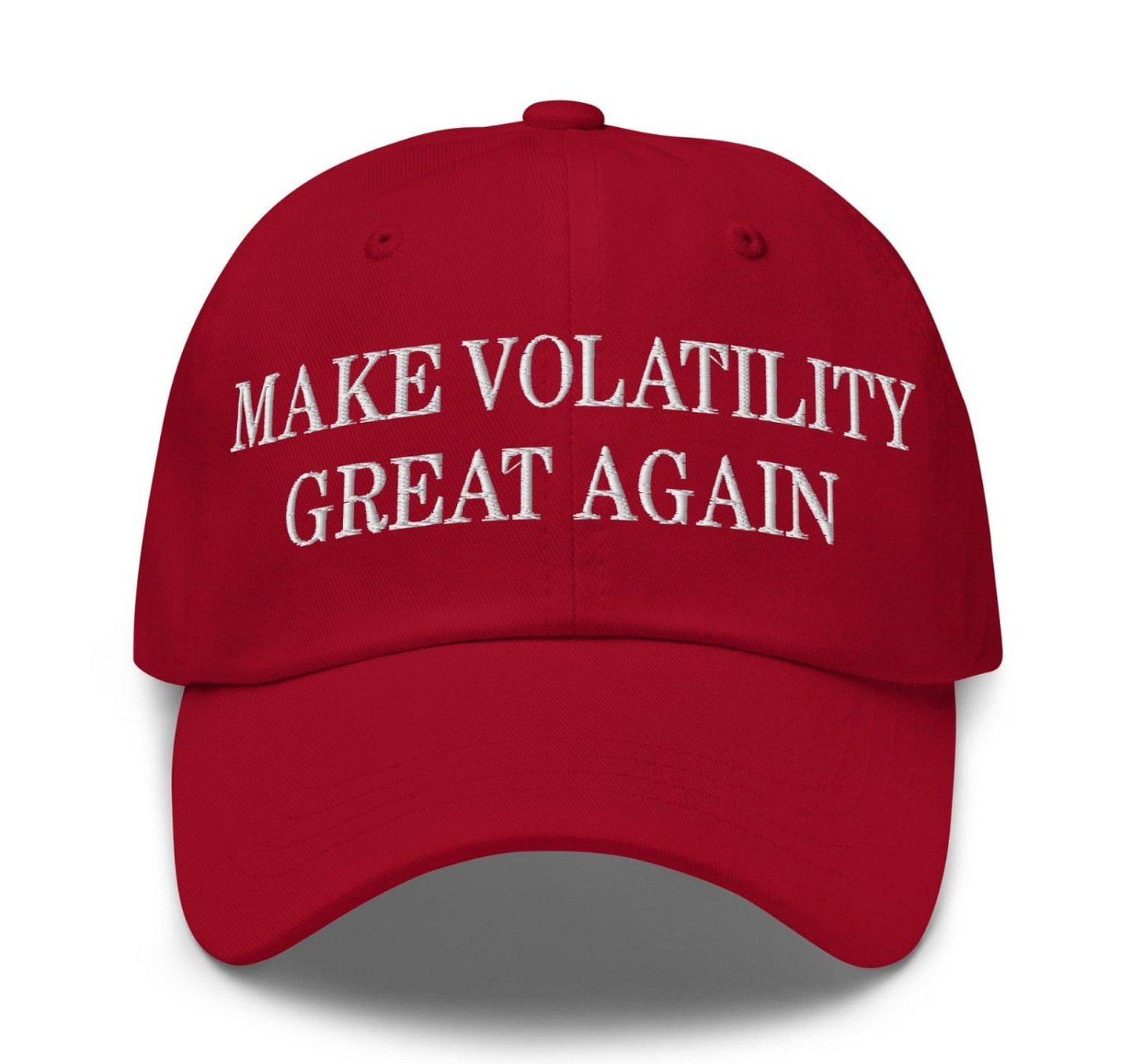 Make Volatility Great Again Embroidered Unstructured Dad Hat – Script Hats Make Volatility Great Again Embroidered Unstructured Dad Hat – Script Hats