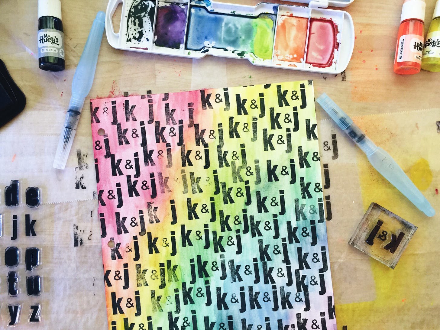 rukristin Get Messy Thursday Art Journal Step by Step