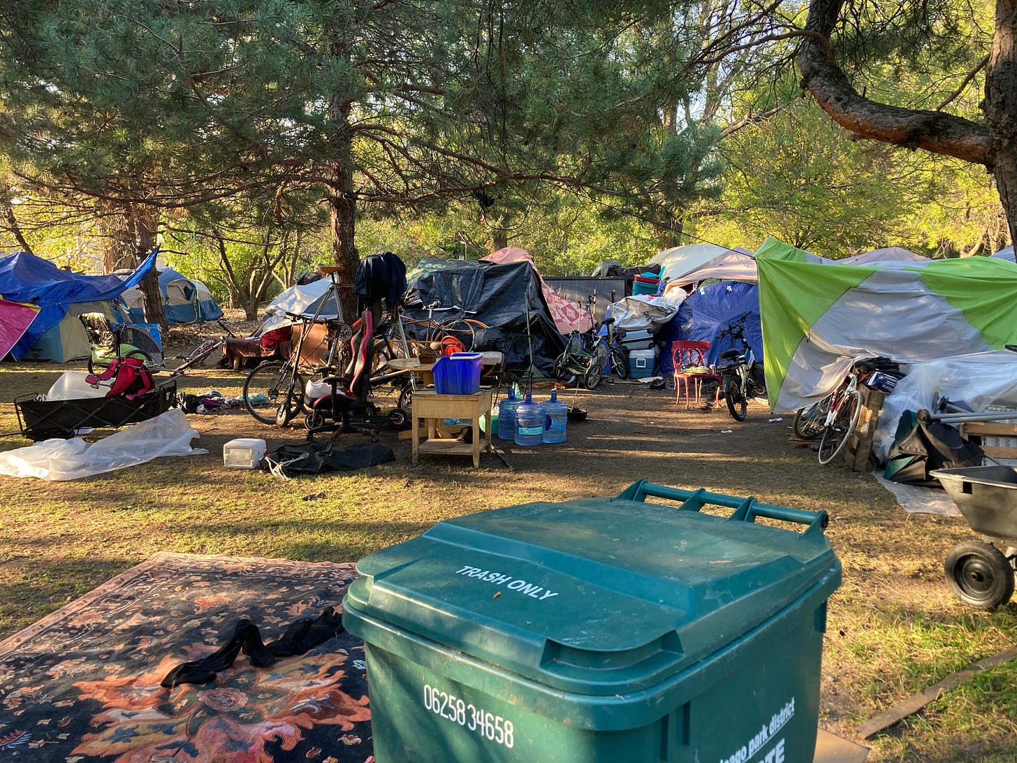 Homless Family's Homeless encampment vote roils park council