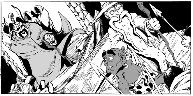 Jaime Buckley's Chronicles of a Hero Dax breaks the front gate of Til-Thorin Keep