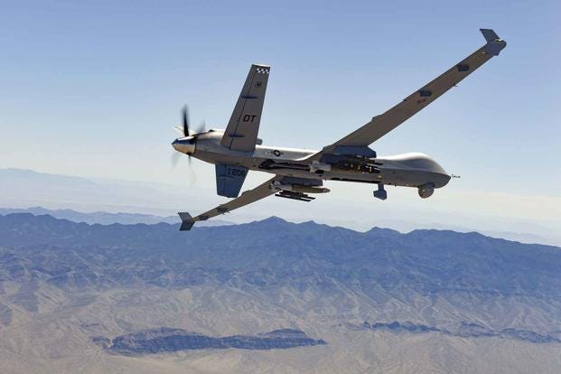 US MQ-9 Predator Drones Waging Most Airstrikes in Syria as Middle East  Violence Spikes | Military.com