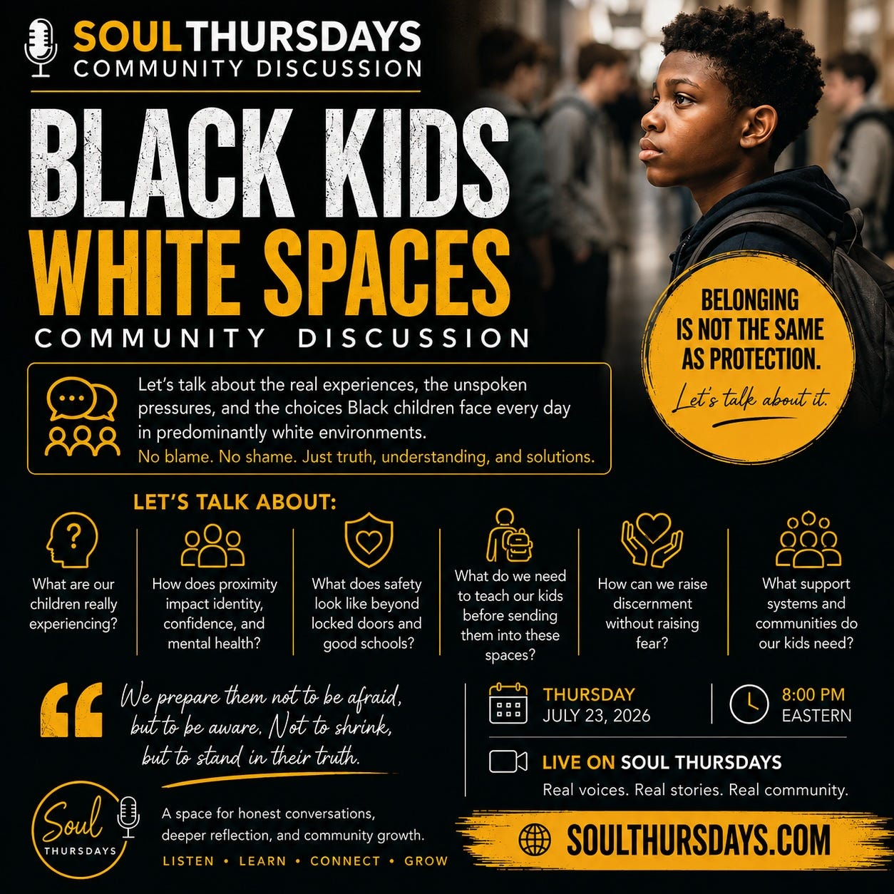 LIVE NOW: Black Kids. White Spaces