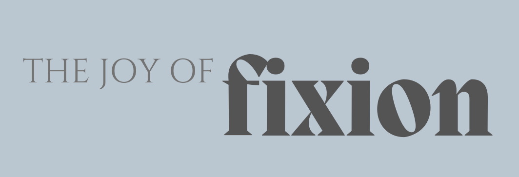 The Joy of Fixion logo on a light blue background