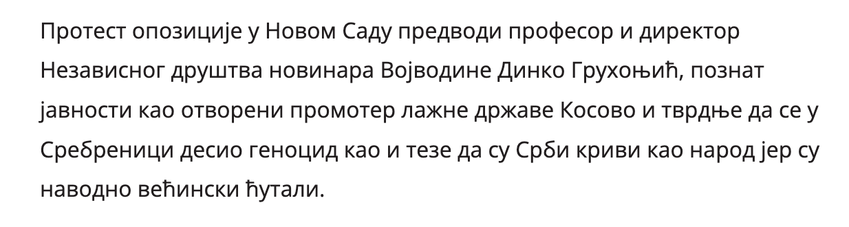 "Politika" 24 November 2024