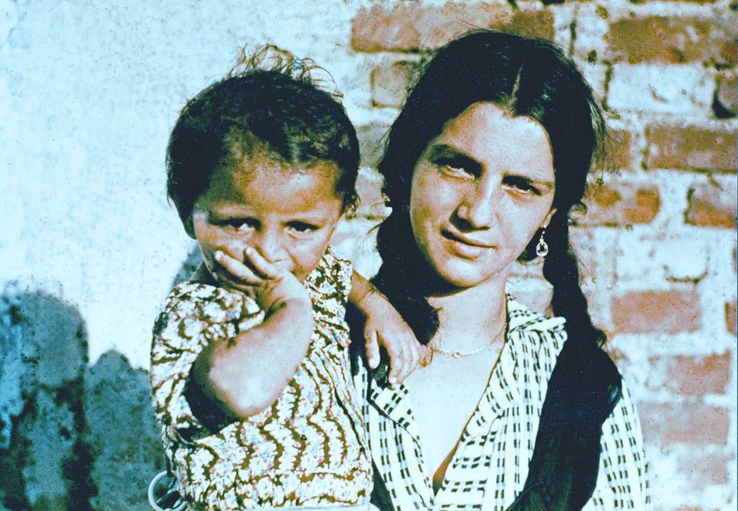 A Roma woman and her child in a camp, subjected to investigation by the Nazi's Racial Hygiene Research Center, 1938. A Roma woman and her child in a camp, subjected to investigation by the Nazi's Racial Hygiene Research Center, 1938.