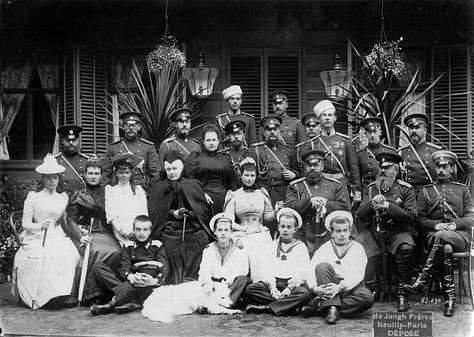 Nicholas II, Alexandra Feodorovna, Olga, Tatiana, Maria, Anastasia, Alexei; the Romonov Family; Romonovs in exile
