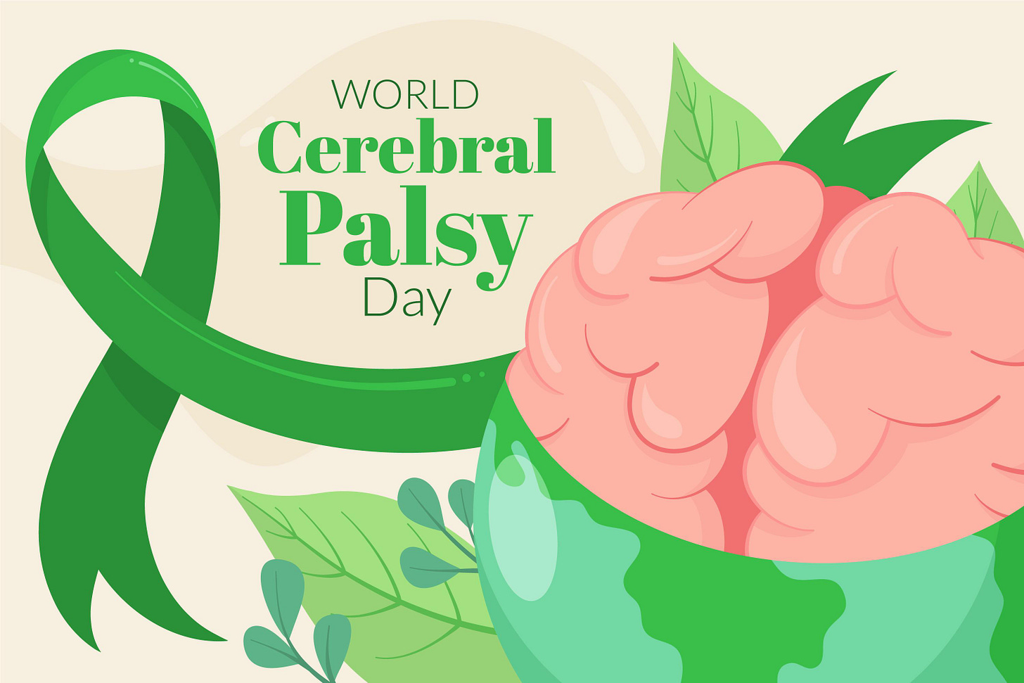 Grafica della giornata mondiale della paralisi cerebrale Grafica della giornata mondiale della paralisi cerebrale