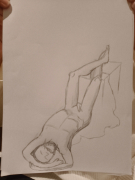 sketches of nude made in a life drawing class