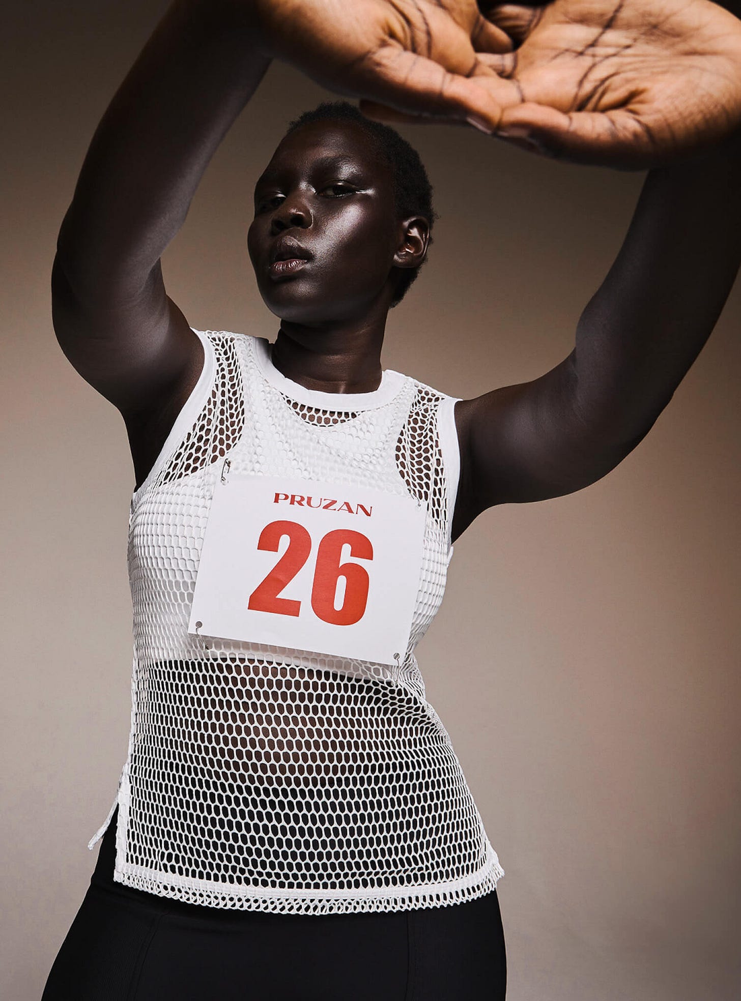 White Salt Mesh Singlet | Vintage-Inspired Layering Vest | Adjustable Fit Tank – Pruzan