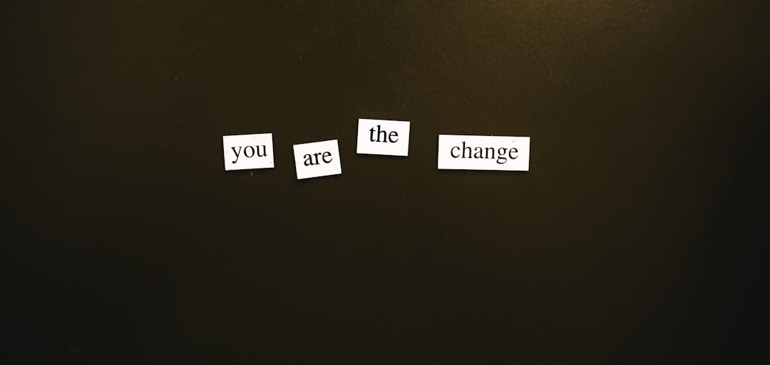a refrigerator door with magnets that say come, the change, and come