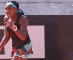 Coco Gauff Pumped French Open GIF | GIFDB.com