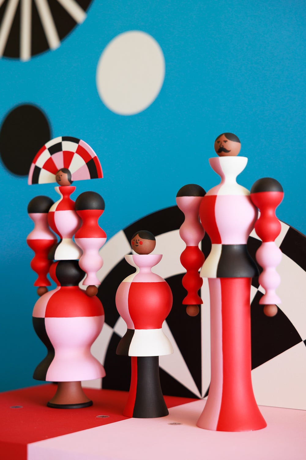 Lesley Barnes wooden figures Fashion Play
