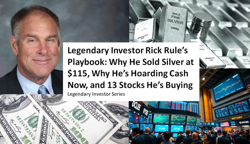 Legendary Investor Rick Rule’s Playbook: Why He Sold Silver at $115 ...