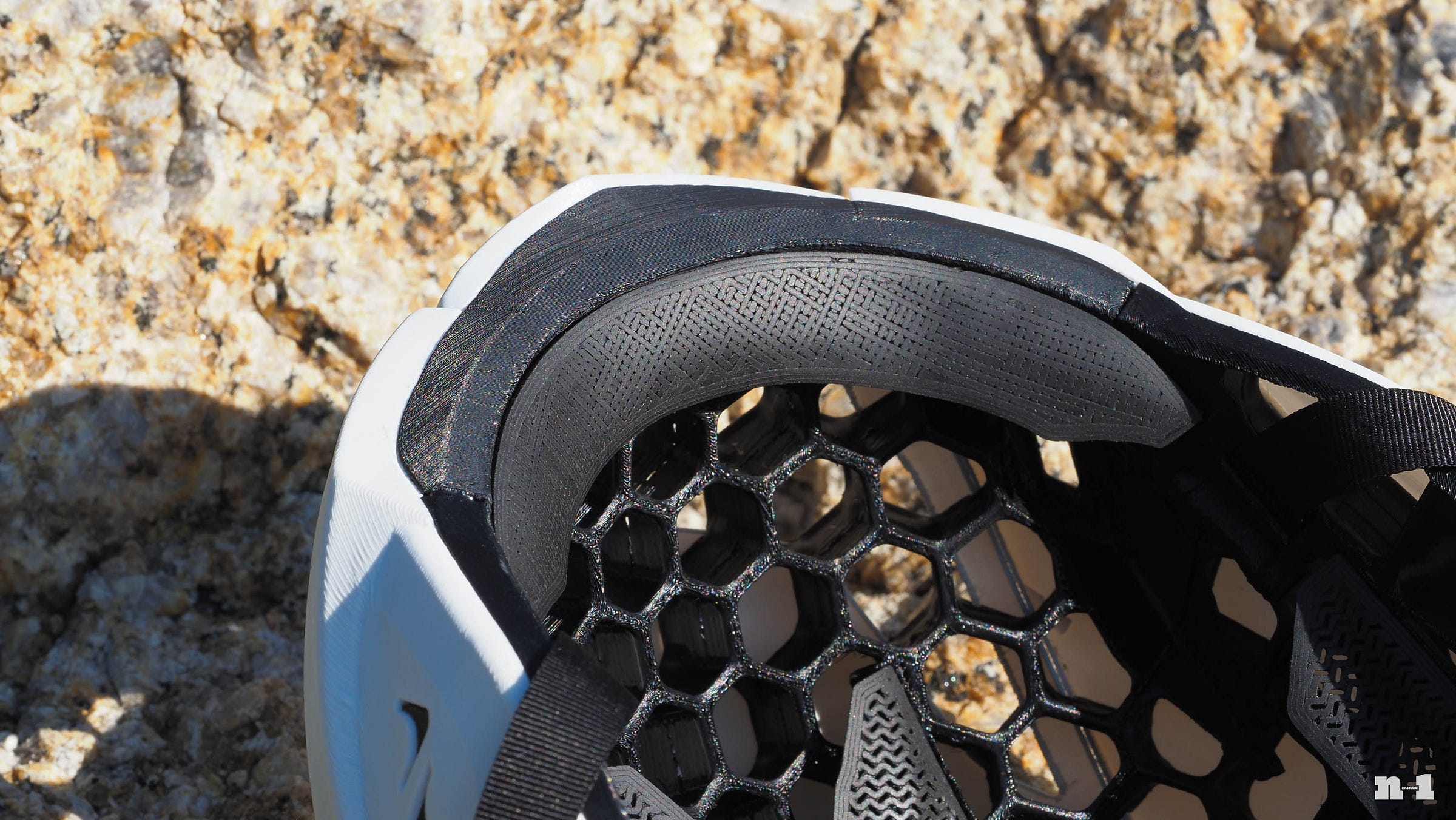 KAV Rhoan 3D-printed helmet browpad