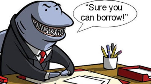 An easy meal for loan sharks