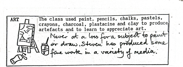 Art reports, early inklings.