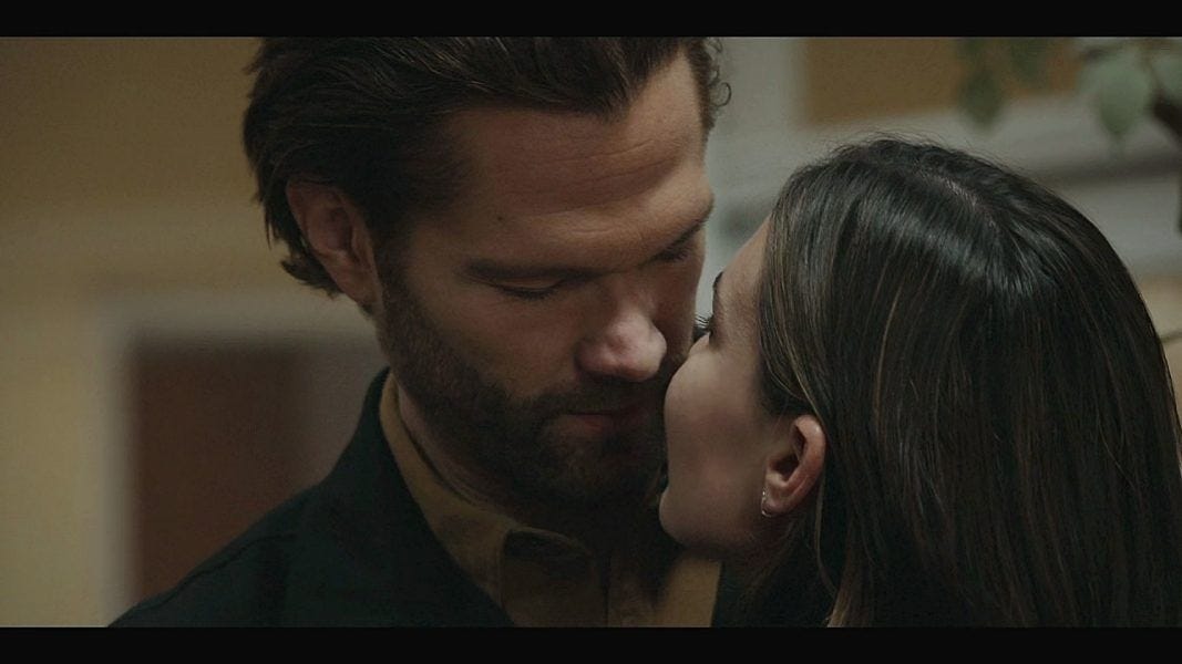 Cordell Walker kissing Geri on 4.03. Cordell Walker kissing Geri on 4.03.