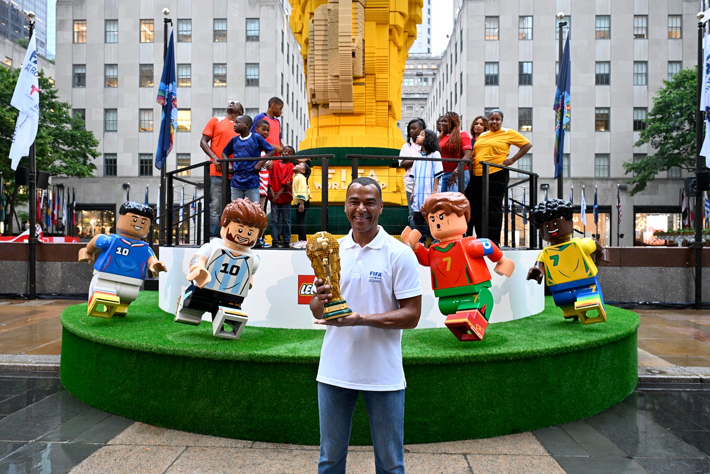 LEGO Group and FIFA unveil a LEGO® brick recreation of the iconic FIFA World Cup Trophy™ 