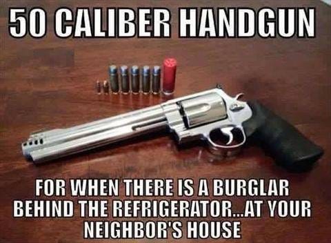50 Caliber Handgun Gun Meme - Gun Industry Marketplace