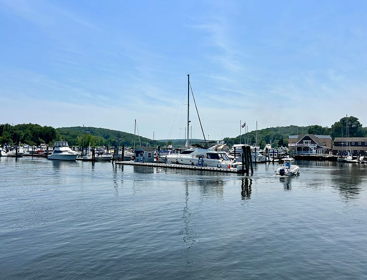 cruise, ships, harbor, water, sky, people
