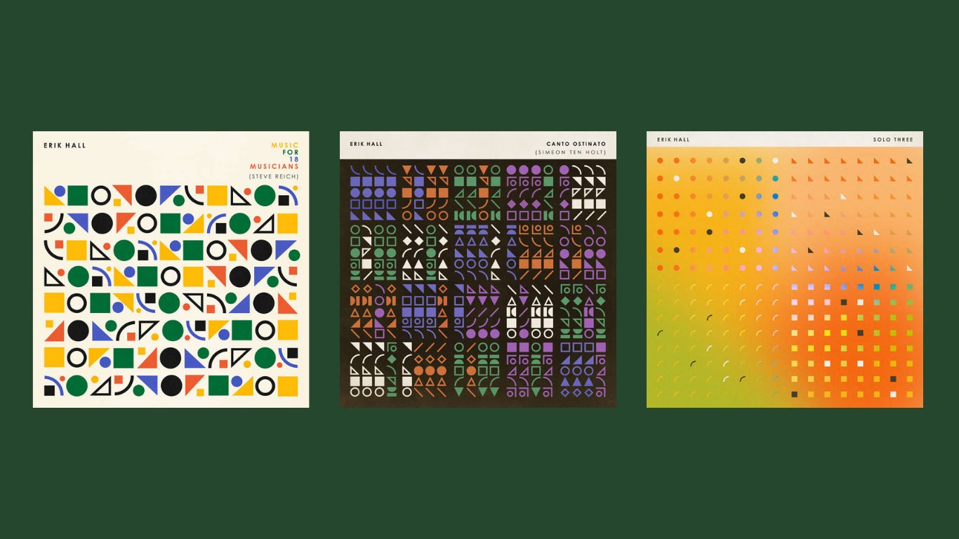 Erik Hall Music for 18 Musicians レコード Music For 18 Musicians (Steve Reich) | Erik Hall