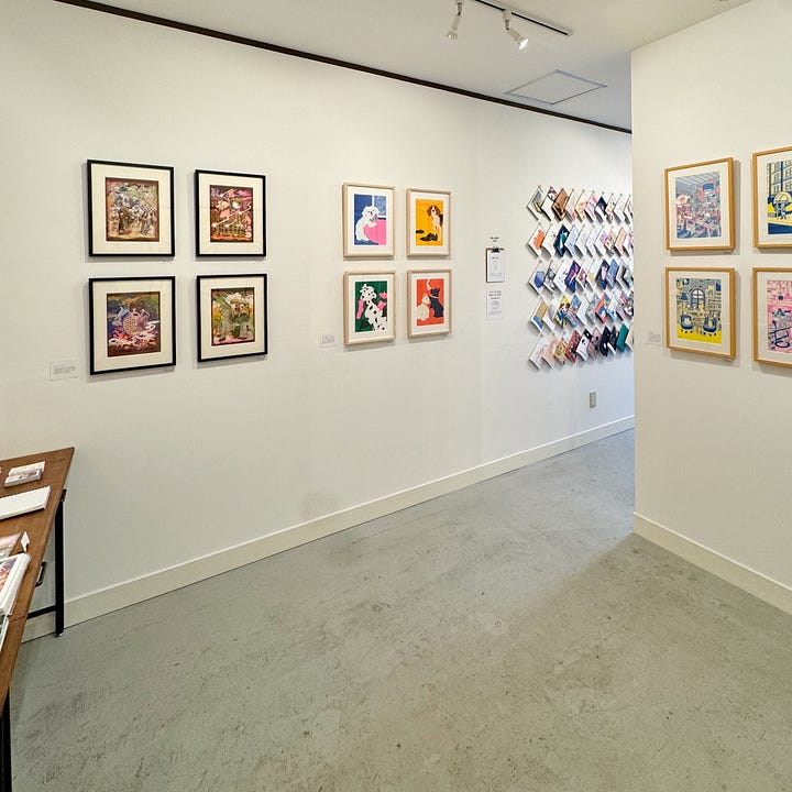 MOUNT gallery「Riso hops」展の様子