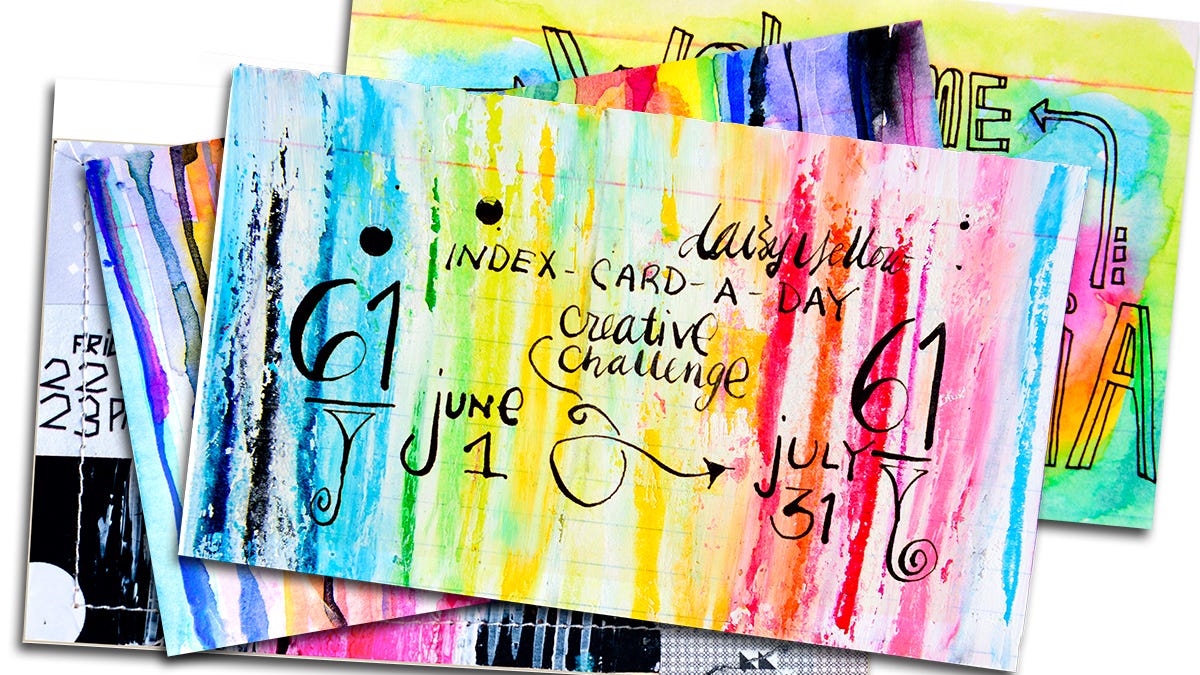 Index Card A day in June and July by Tammy Garcia of DaisyYellow
