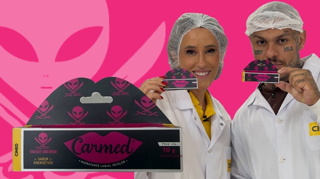 Karla Cimed e Toguro sugerem lançamento do Carmed "sabor" Energético - GKPB  - Geek Publicitário