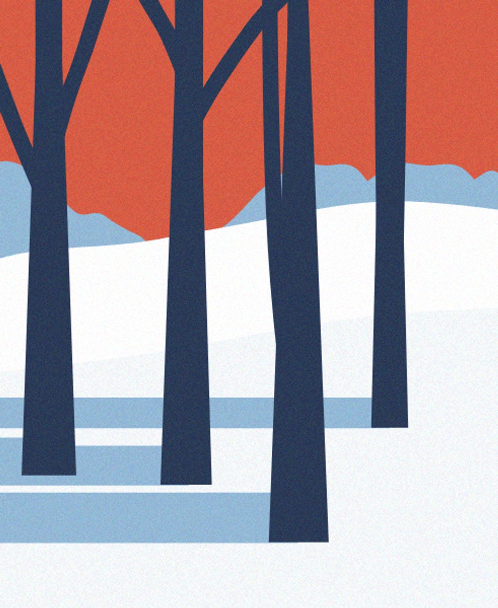 Minimal Snow Landscape #47 Minimal Snow Landscape #47