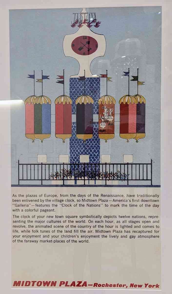 Rochester New York Clock of Nations poster