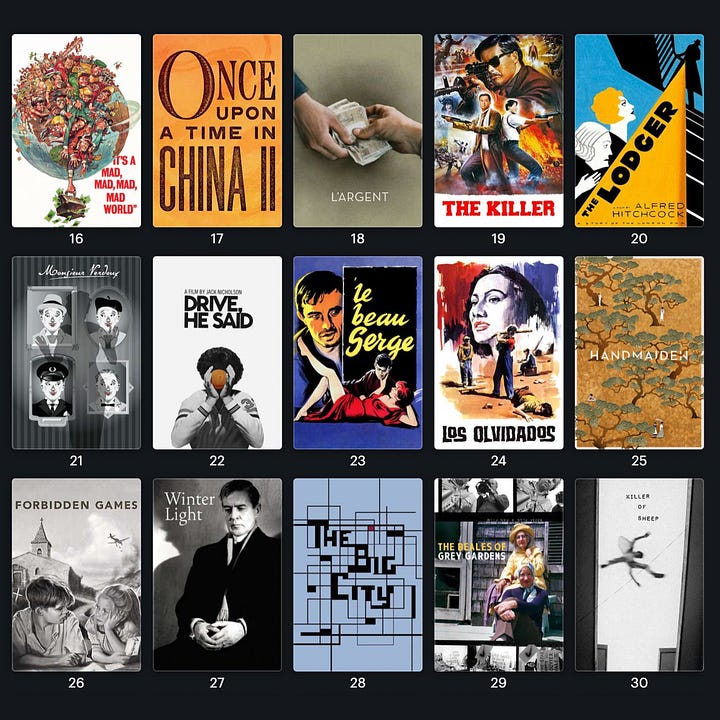 Letterboxd Criterion Challenge Poster Art