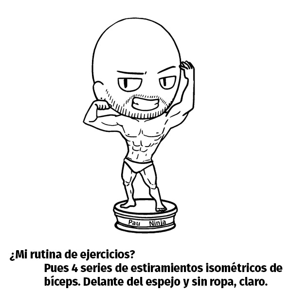 cómic masa muscular