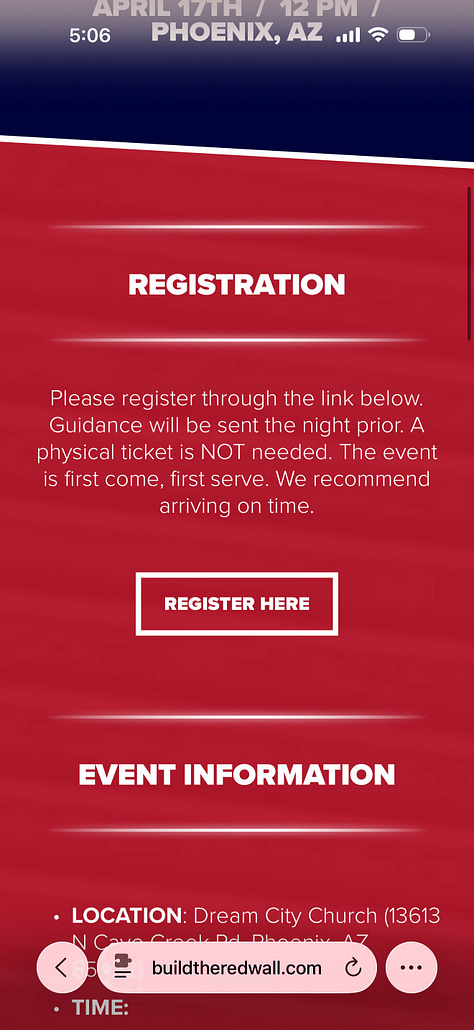 Build the Red Wall event email