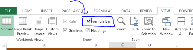 view bar formula bar unhide excel 2013 view bar formula bar unhide excel 2013
