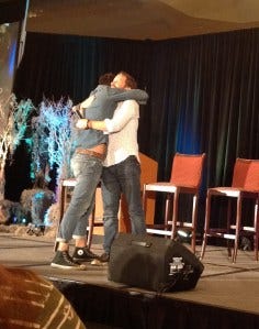 Good buddies Matt and Rob