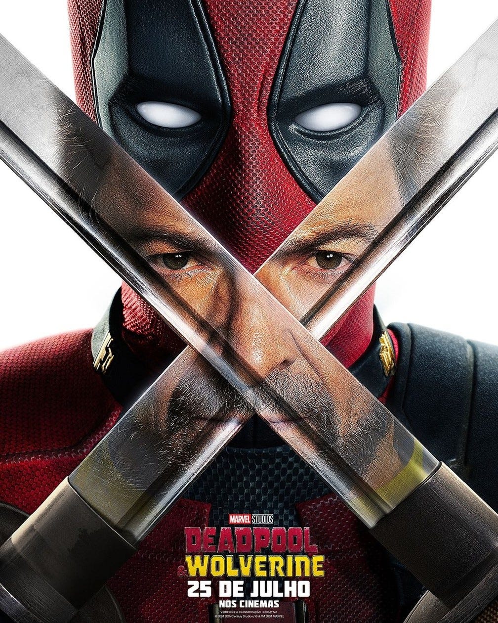 Cartaz de 'Deadpoll e Wolverine' que estreia em julho nos cinemas — Foto: Reprodução/Instagram