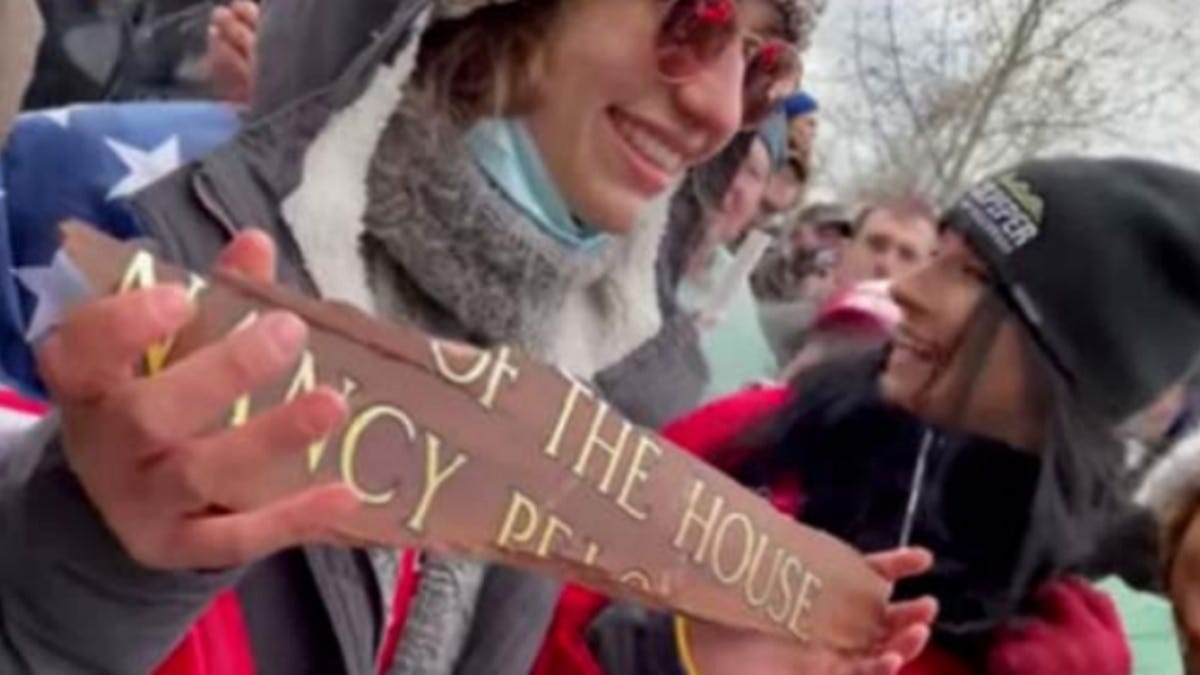 Sullivan woman seen holding Nancy Pelosi's sign in Capitol riot pleads guilty Sullivan woman seen holding Nancy Pelosi's sign in Capitol riot pleads guilty