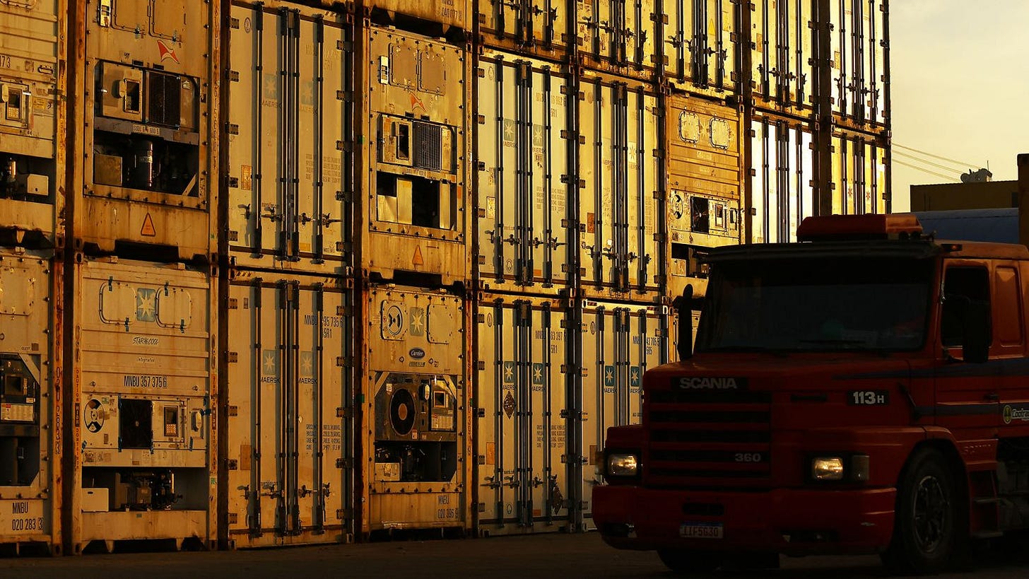Containers are pictured at Tecon Rio Grande, the container terminal of the Port of Rio Grande, in southern Brazil. The country was among the latest countries to receive a letter from President Donald Trump informing the nation of the rate its goods will be tariffed as of August 1, absent a trade deal. Containers are pictured at Tecon Rio Grande, the container terminal of the Port of Rio Grande, in southern Brazil. The country was among the latest countries to receive a letter from President Donald Trump informing the nation of the rate its goods will be tariffed as of August 1, absent a trade deal.