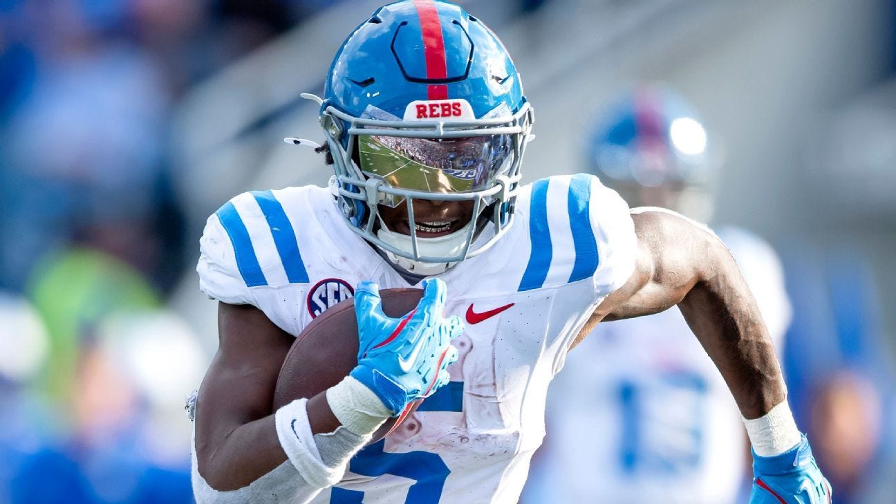 RB Kewan Lacy returning to Ole Miss for 2026, sources say - ESPN