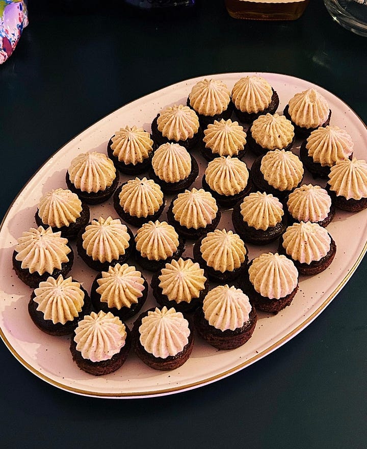 mini cupcakes of different flavors