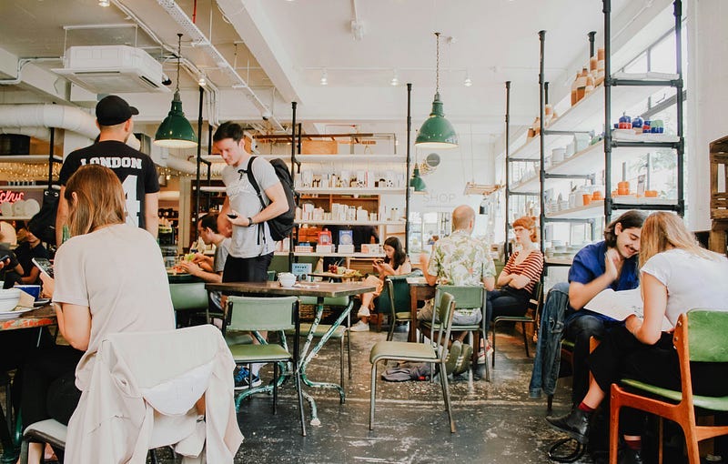Maybe we can do philosophy in a cafe like this one.