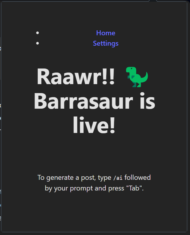 Screenshots of browser extension before this week's advances.